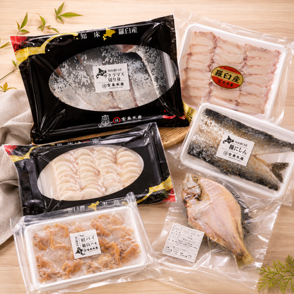 羅臼の海鮮定期便 1万円コース｜月1回お届け（税込・送料込10,800円）