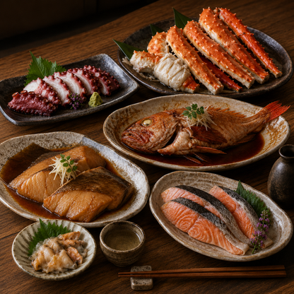 羅臼の海鮮定期便 3万円コース｜月1回お届け（税込・送料込32,400円）